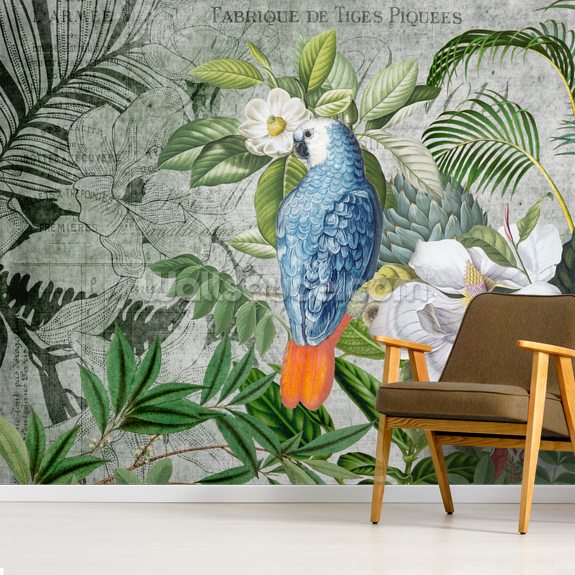 Papier Peint Jungle Of Birds Par Andrea Haase Wallsauce Fr