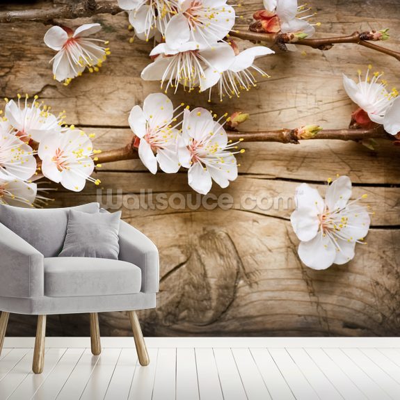 Spring Blossom Wallpaper Mural | Wallsauce UK