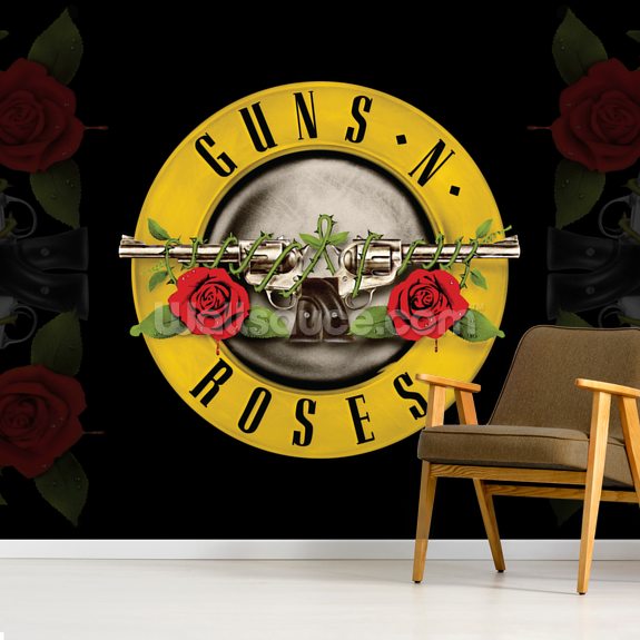 vinilos decorativos rockeros: Guns N' Roses- Murales de pared