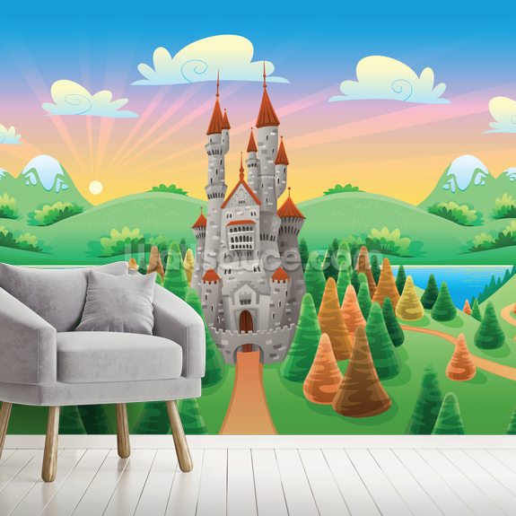 Medieval Castle Wallpaper Mural | Wallsauce AU