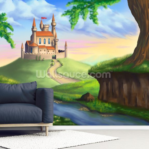 Fantasy Castle Wallpaper Mural | Wallsauce UK