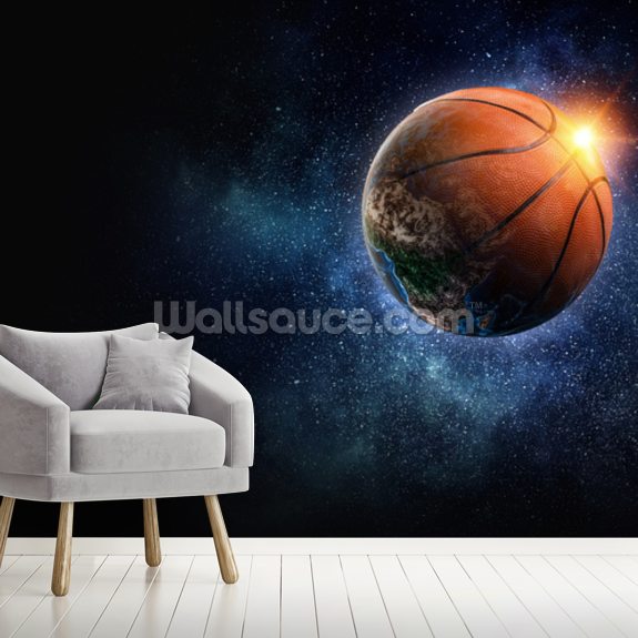 Basketball World Wallpaper Mural | Wallsauce UK