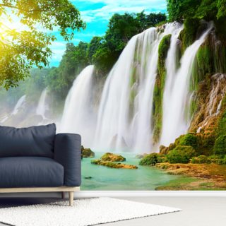 Waterfall Wallpaper Wall Murals Wallsauce Us