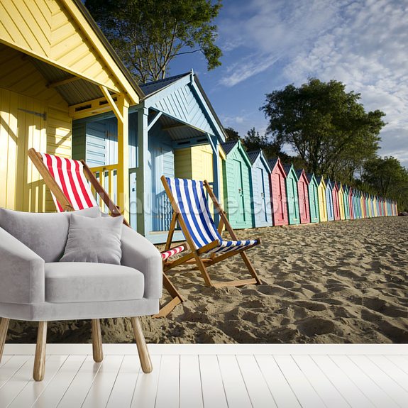 Deckchair Beach Wallpaper | Wallsauce UK