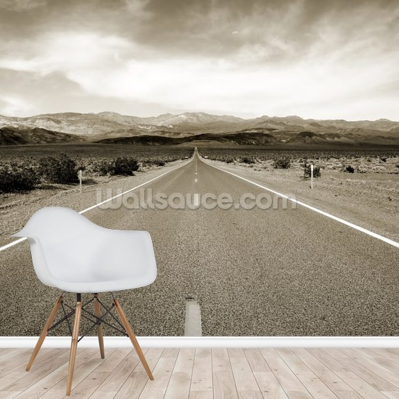 Empty Californian Highway in the Desert Wallpaper | Wallsauce US