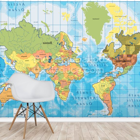 World Map Wallpaper | Wallsauce EU