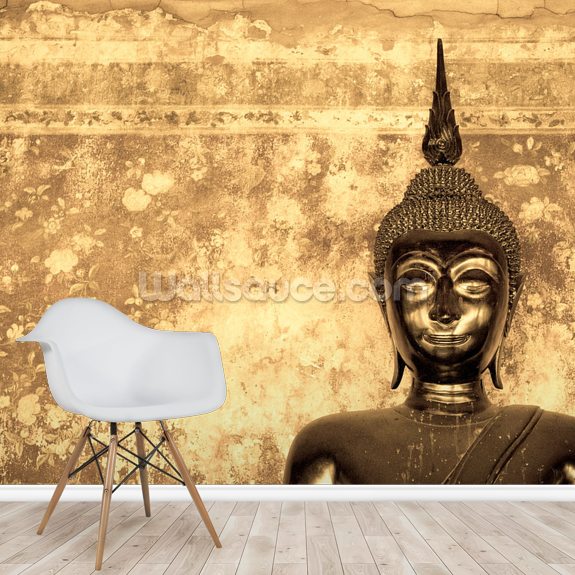 Buddha on Background Wallpaper Mural | Wallsauce UK