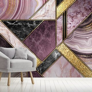 Purple And Gold Wallpaper Wallsauce Us