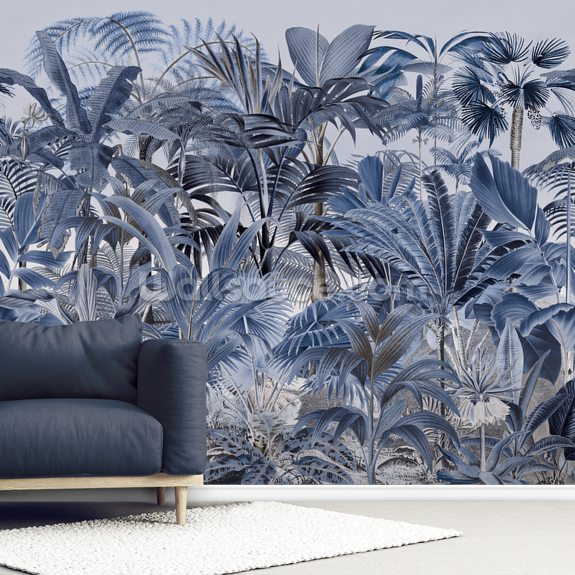 Tropical Landscape 3 Wall Mural | Wallsauce UK