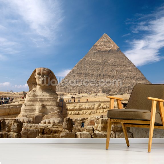 Great Pyramid At Giza Wallpaper Mural Wallsauce Ca