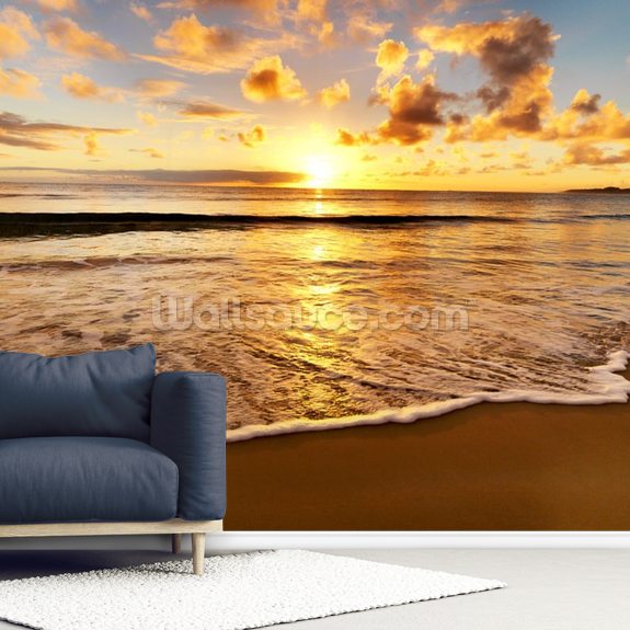 Beach Sunset Wallpaper | Wallsauce UK