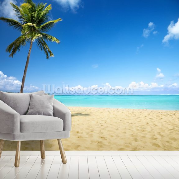 Palm Tree Paradise Wallpaper Mural | Wallsauce AU