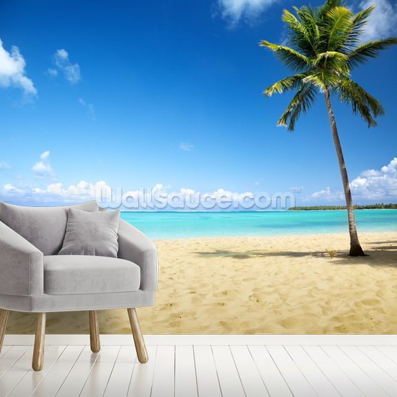 Palm Tree Paradise Wallpaper Mural | Wallsauce UK