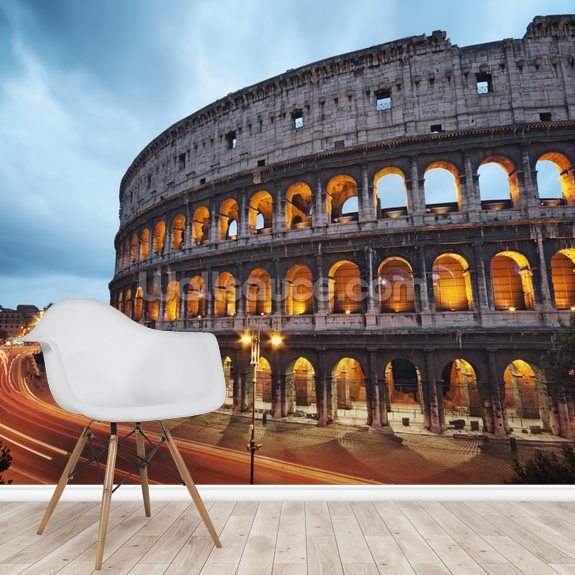 Coliseum At Night Wallpaper Mural Wallsauce UK