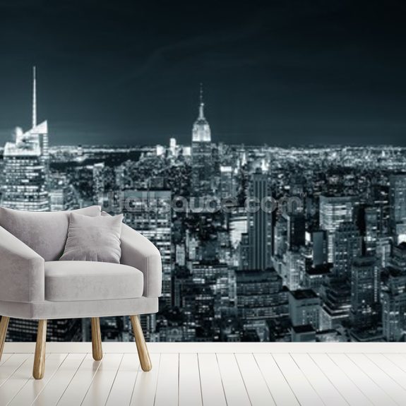 New York Manhattan Skyline Wallpaper Mural | Wallsauce CA