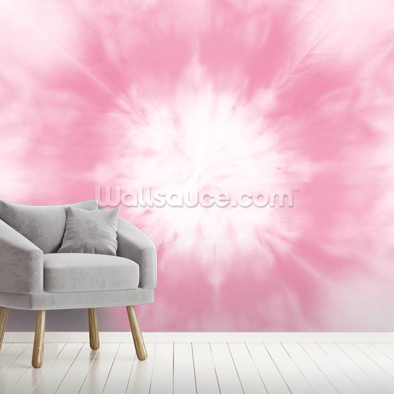 Pink Tie Dye Wallpaper Mural