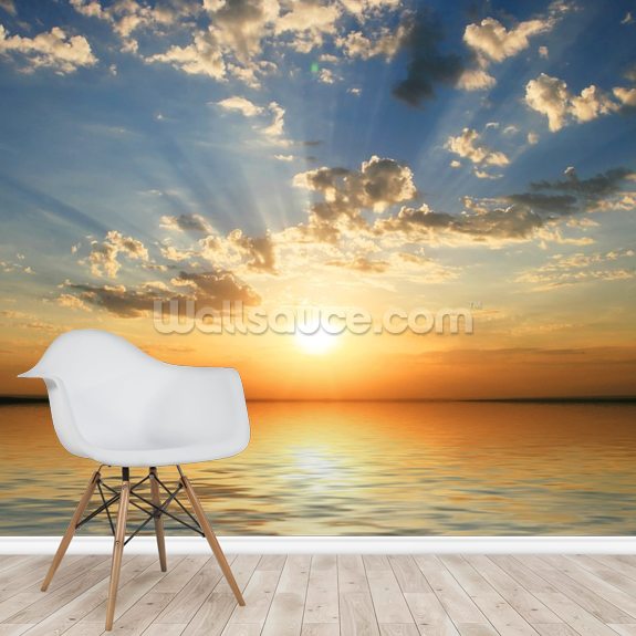 Sea View Sunset Wallpaper | Wallsauce US