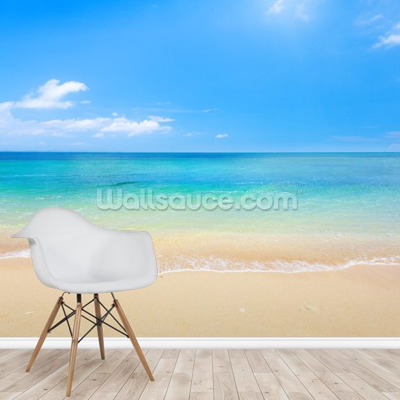 Beach and Tropical Sea View Wall Mural | Wallsauce CA