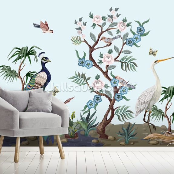 Bird Paradise Wallpaper | Wallsauce UK