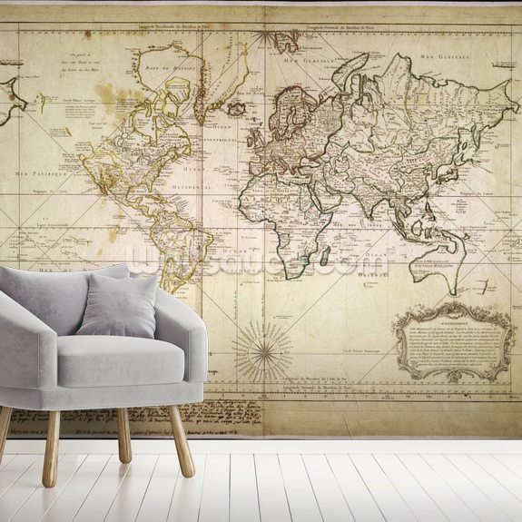 Historic World Map Wallpaper Mural Wallsauce Us