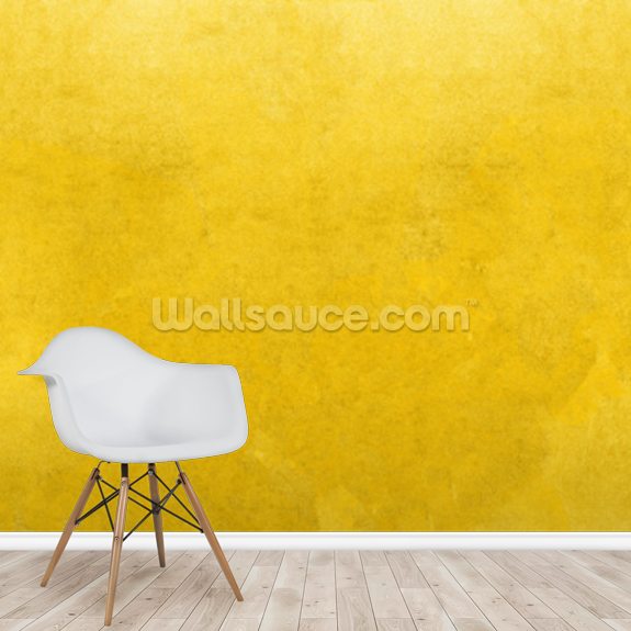 Meadow Flower on Yellow Wallpaper Mural