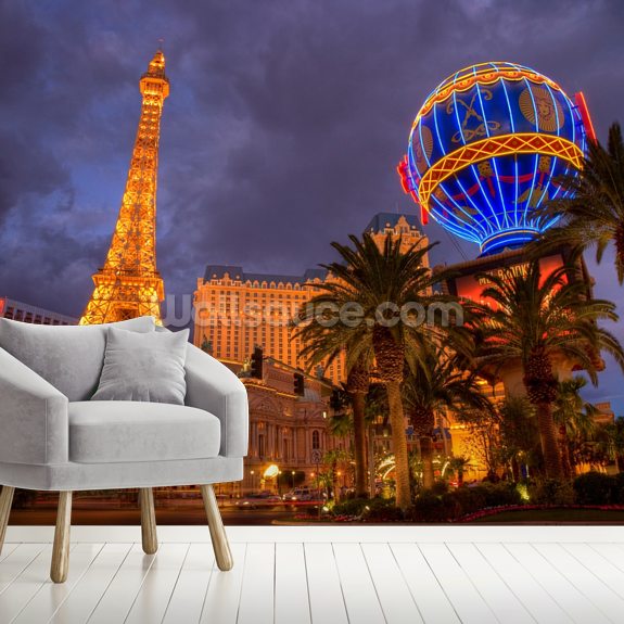 Las Vegas Strip By Night Wall Mural Wallsauce Us