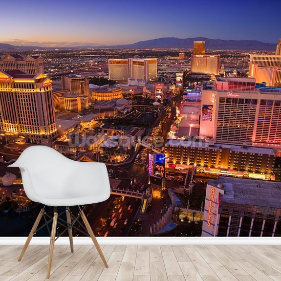 Vegas At Night Wall Mural Wallsauce Usa