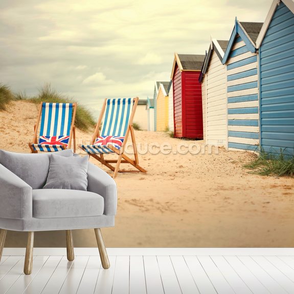 Deck Chairs Wallpaper | Wallsauce UK