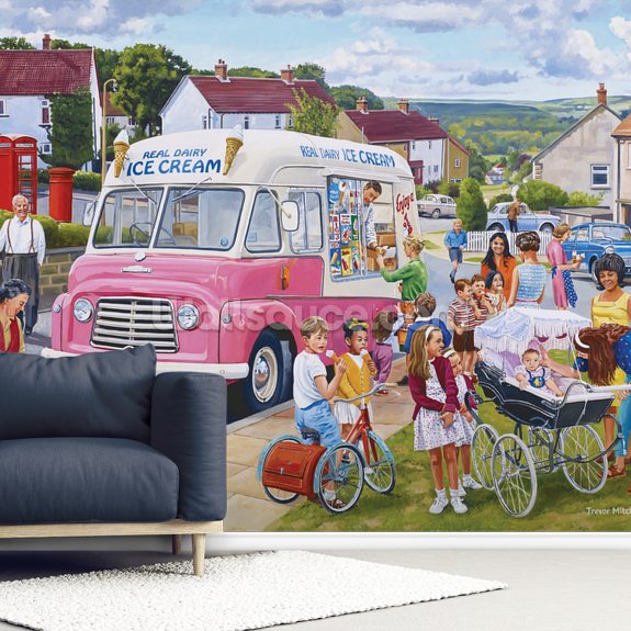 The Ice Cream Van Wallpaper | Wallsauce US