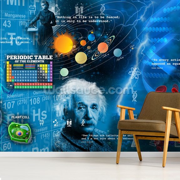 Amazing Science Wallpaper Mural Wallsauce No