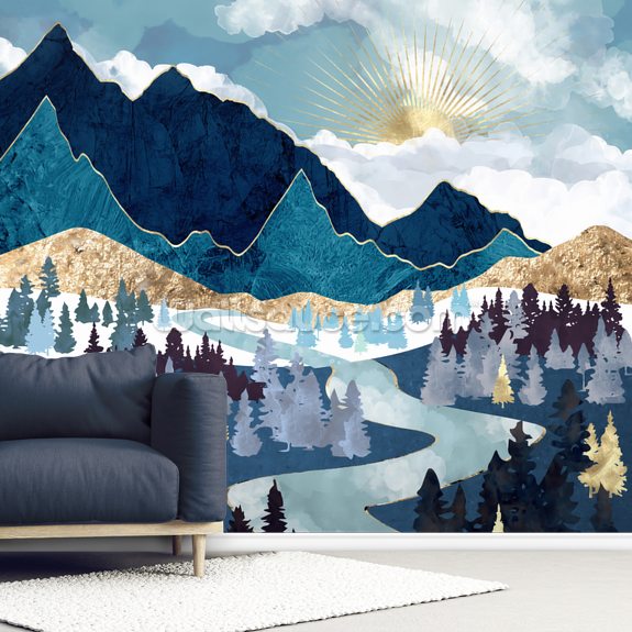 Valley Sunrise Wallpaper | Wallsauce US