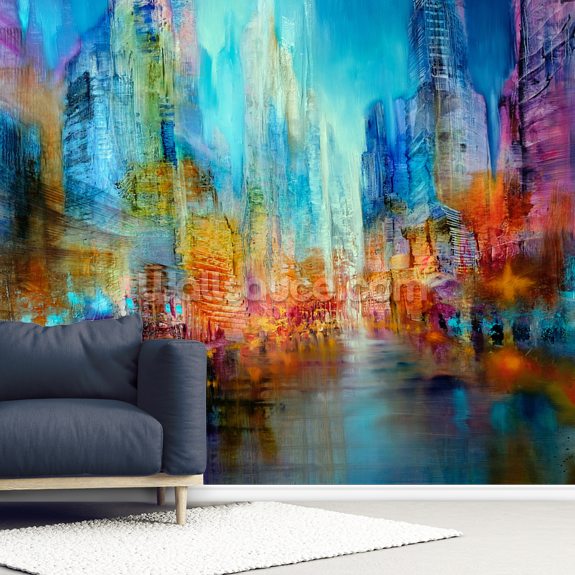 Big City Wallpaper Mural | Wallsauce EU