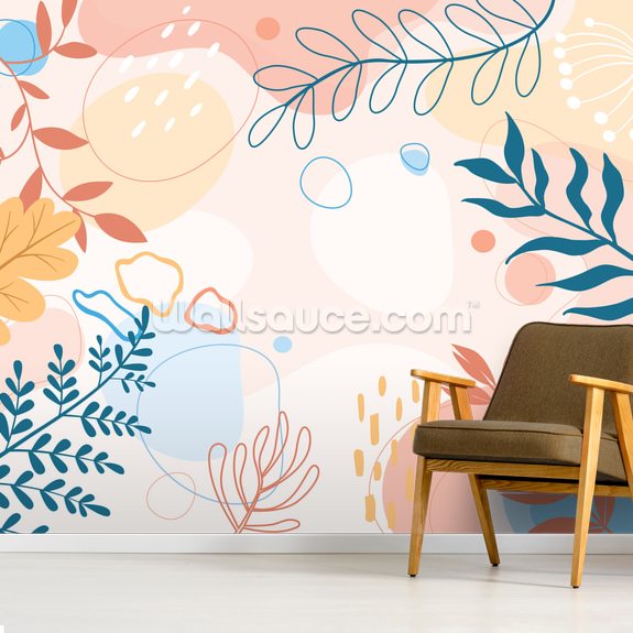 Artistic Ferns Wallpaper | Wallsauce UK