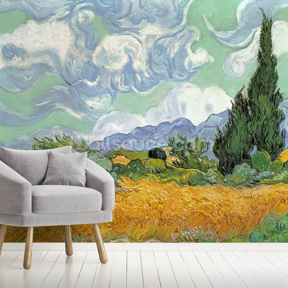 Fondo De Pantalla De Van Gogh Campo De Trigo Con Cipreses Wallsauce Es