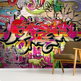 Graffiti Wall Wallpaper Wallsauce Fr