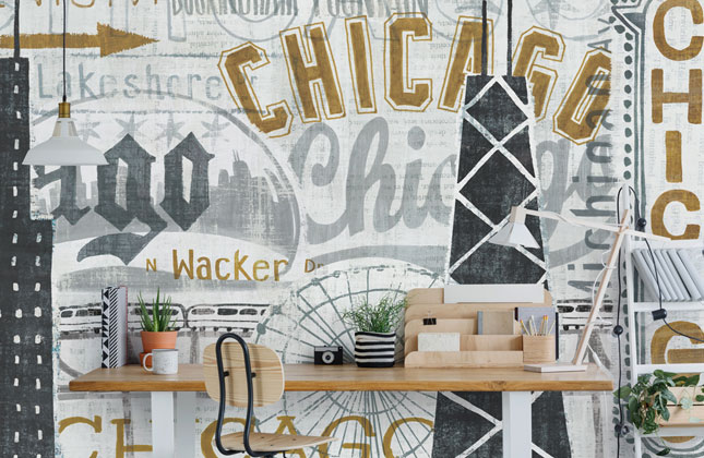 Chicago Wallpaper & Wall Murals | Wallsauce UK