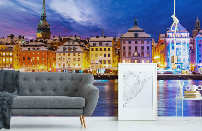 Stockholm Wallpaper & Wall Murals | Wallsauce EU