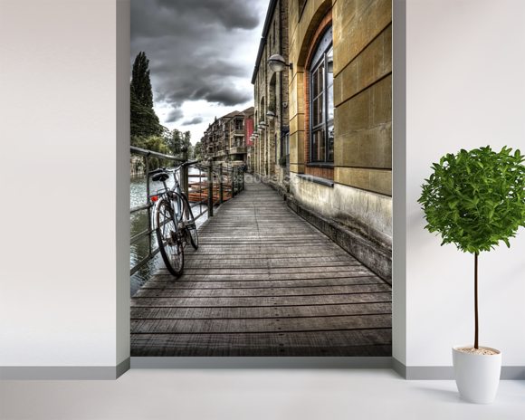 River Cam Walkway Wallpaper Wall Mural | Wallsauce UK