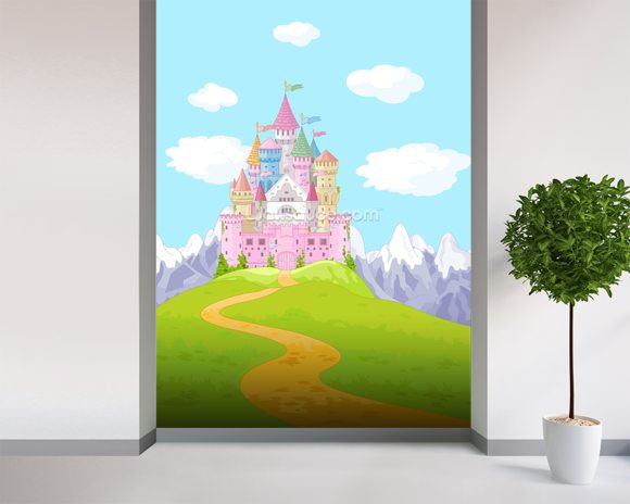 Fairytale Castle Landscape Wallpaper Wall Mural  Wallsauce USA