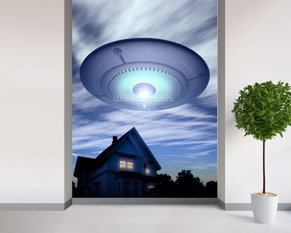 UFO Wallpaper Wall Mural | Wallsauce USA