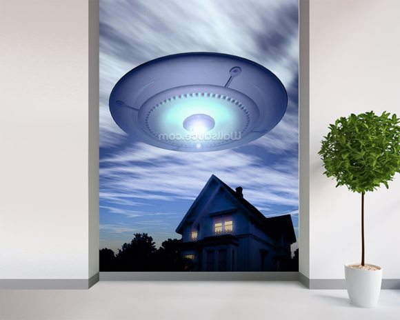 UFO Wallpaper Wall Mural | Wallsauce USA