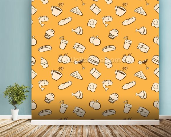 Food Wallpaper Wall Mural | Wallsauce USA