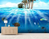 Underwater Scene Wallpaper Wall Mural | Wallsauce UK