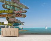 Key West Signpost Wallpaper Wall Mural | Wallsauce