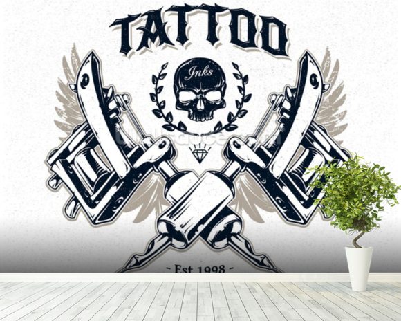 Tattoo Studio Wallpaper Wall Mural | Wallsauce USA