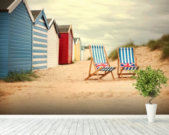 Deck Chairs Wall Mural & Deck Chairs Wallpaper | Wallsauce UK