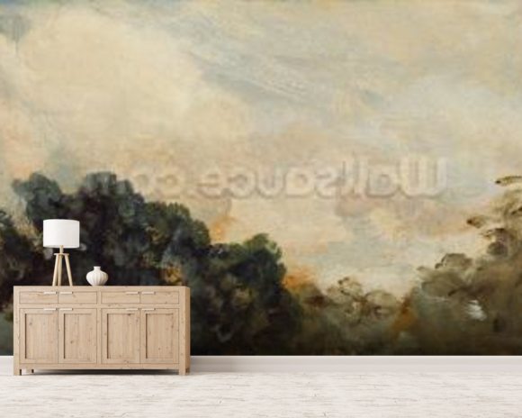 Constable, John & Cloud Study with Trees & Wall Mural - | Wallsauce USA