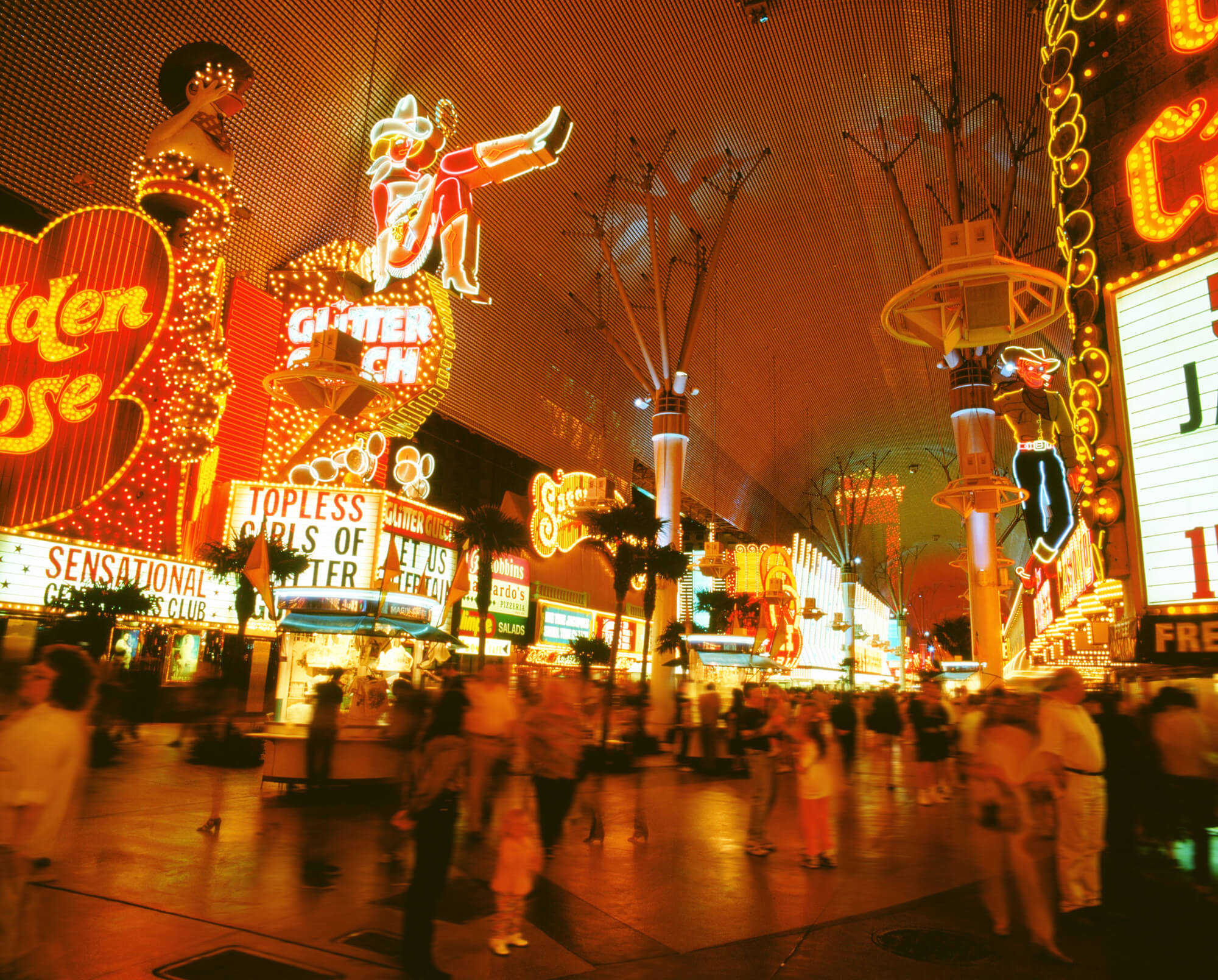 Las Vegas Fremont Street At Night Hd Desktop Wallpaper Free Download Images