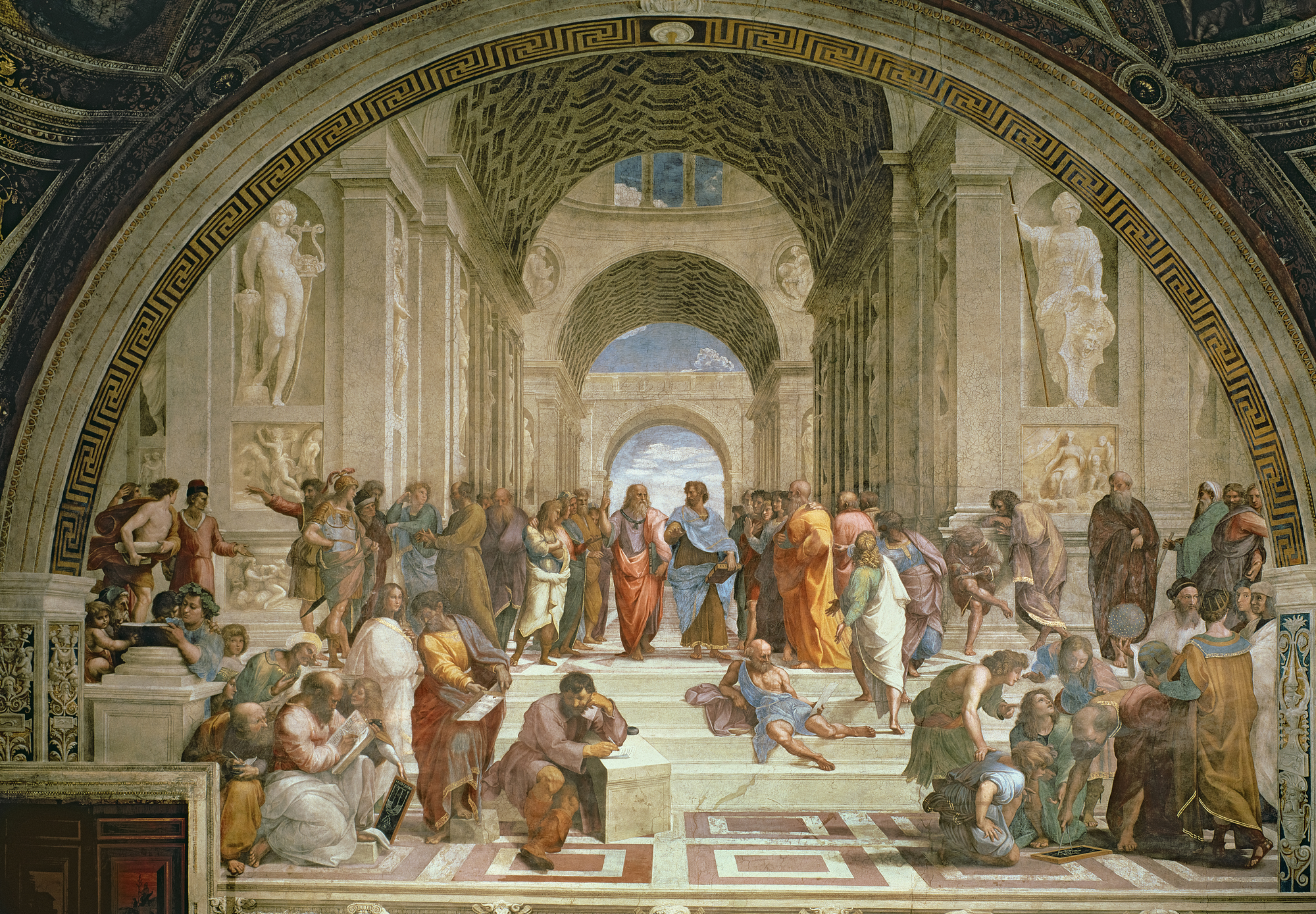 School Of Athens From The Stanza Della Segnatura 1510 11 Fresco