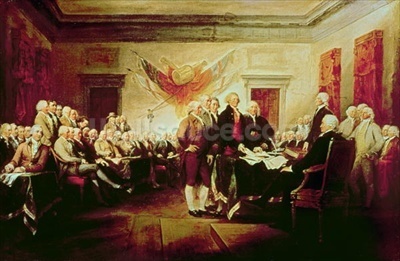 Trumbull, John & Signing the Declaration of Independence & Wall Mural ...